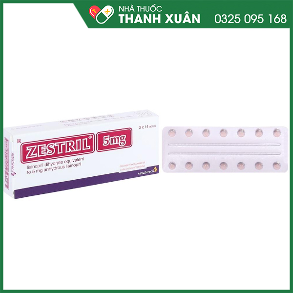 Zestril 5mg thuốc điều trị cao huyết áp